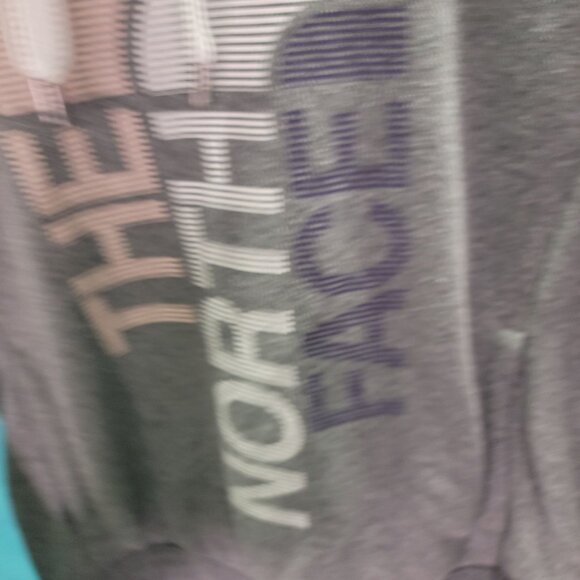 The North Face Womens Small Petite Hoodie Cotton/Polyester Blend Gray - Picture 3 of 9